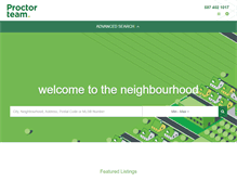 Tablet Screenshot of proctorteam.com